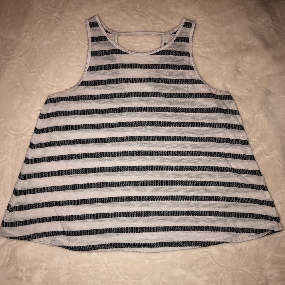White & Black Stripped Old Navy ® Tank